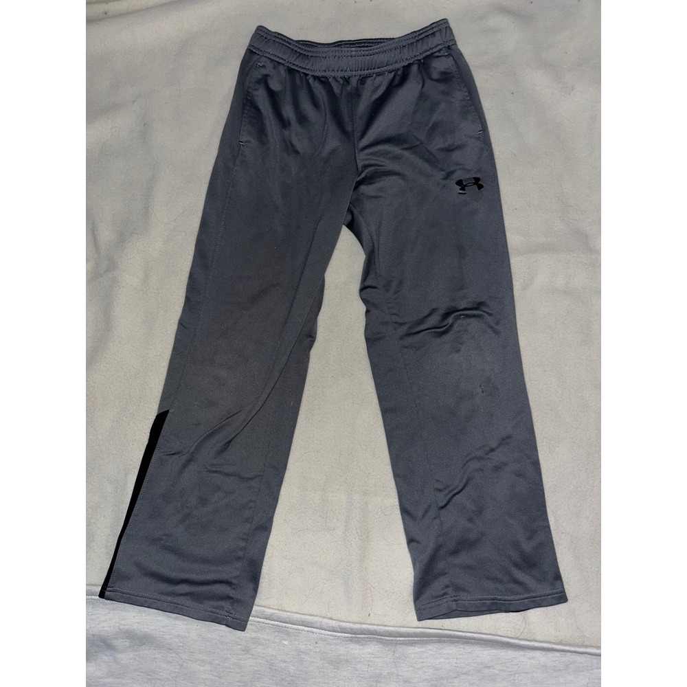 Under Armour Youth Medium Gray Loose Fit Athletic Track Pants Boys YMD Joggers